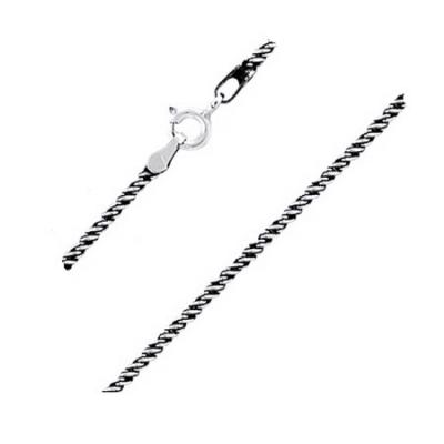 Lant argint 925 cu aspect vintage 55 cm [0]