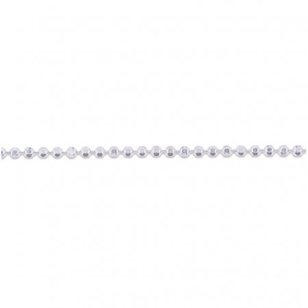 Lant argint 925 cu bilute model militar 60 cm si 2 mm grosime [0]
