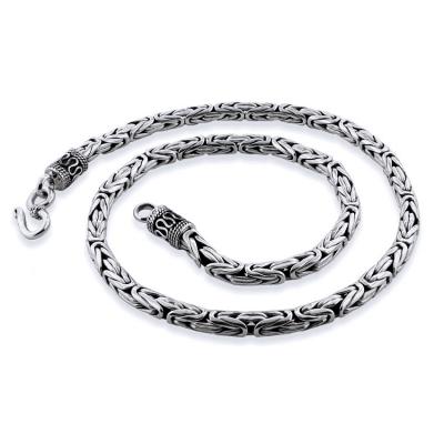 Lant argint 925 cu zale bizantine 3 mm si 51 cm [0]