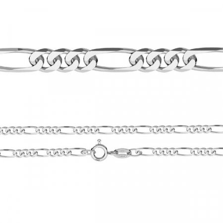 Lant argint 925 Figaro 60 cm lungime si 2,7 mm latime, Classical You LPS0003 [0]