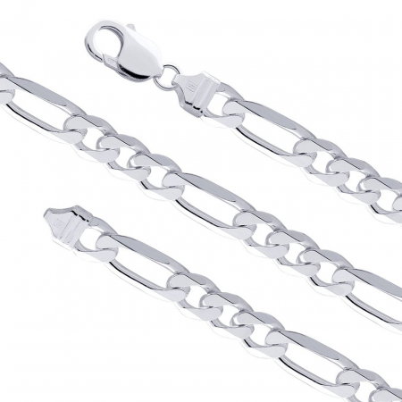 Lant argint 925 model Figaro, latime 4,5mm