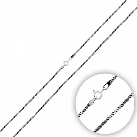 Lant argint 925 twist, 60 cm lungime si 1 mm grosime - LTU0047 [0]