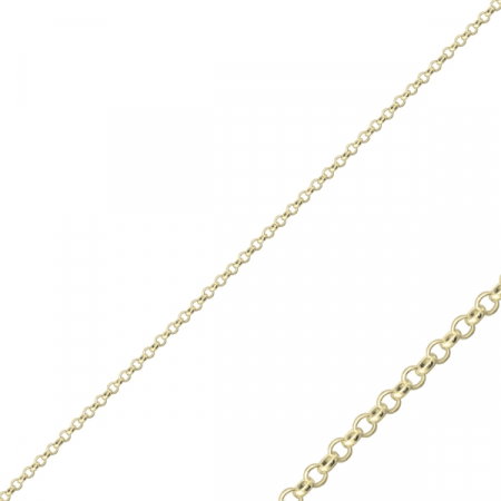 Lant argint 925 placat cu aur galben, cu zale rotunde - LTU0028 [0]