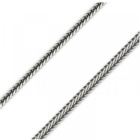 Lant argint 925 patinat spic de grau 50 cm si 2 mm LTU0011 [0]