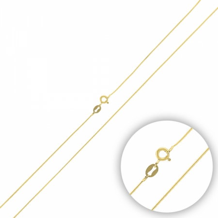 Lant argint 925 tip sarpe placat cu aur galben - LTU0033 [0]