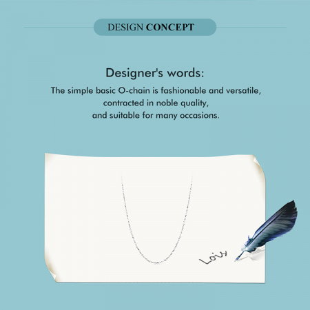 Lant argint ajustabil cu zale [9]