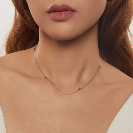 Lant argint cu bilute [3]