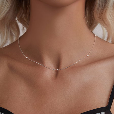 Lant argint cu bilute [1]