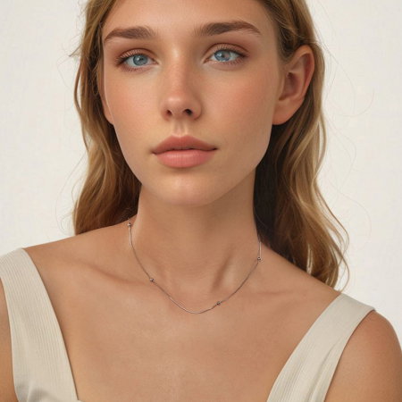 Lant argint cu bilute [4]