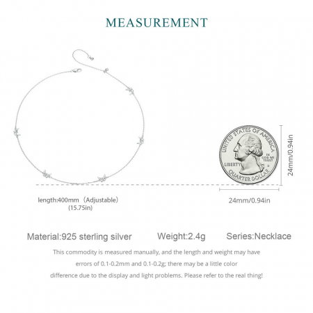 Lant argint cu fluturasi [8]