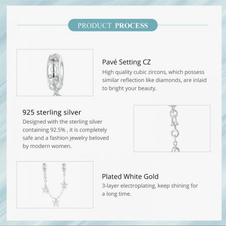 Lant argint cu fluturasi [5]