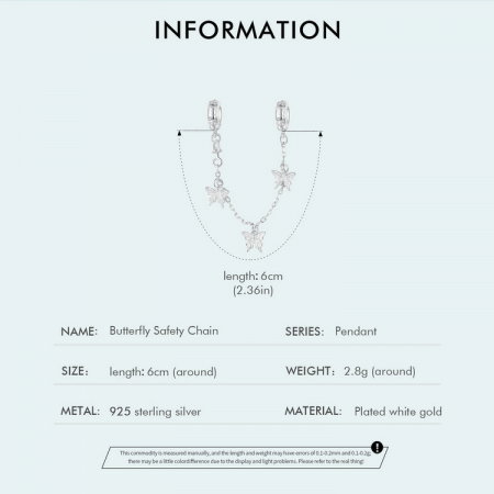 Lant argint cu fluturasi [4]