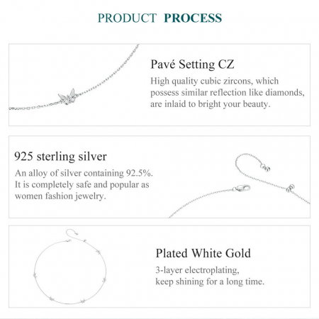 Lant argint cu fluturasi [6]