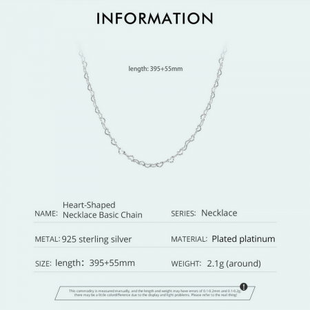 Lant argint cu inimioare [8]