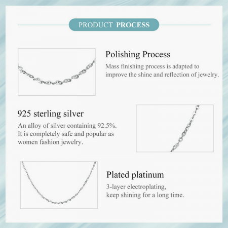 Lant argint cu zale ovale [12]