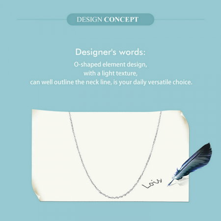 Lant argint cu zale ovale [9]