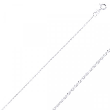 Lant argint Forzentina placat cu rodiu, 50 cm [0]
