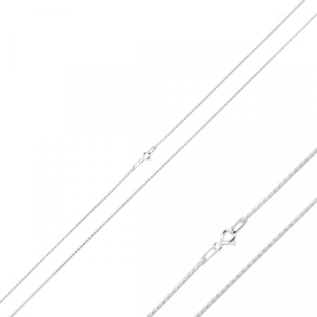 Lant argint rodiat model sfoara 55 cm [0]