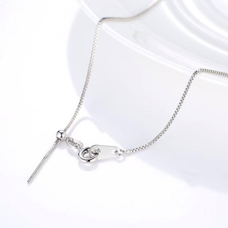 Lant argint reglabil model cubic [1]