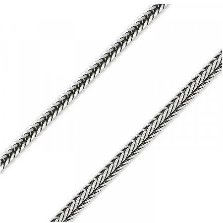 Lant argint spic de grau 70 cm [0]