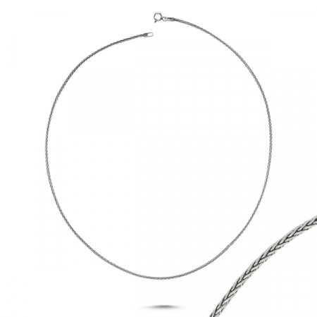 Lant argint spic de grau 70 cm [2]