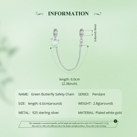 Lant de siguranta bratara cu fluturas [7]