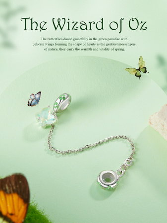 Lant de siguranta bratara cu fluturas [14]