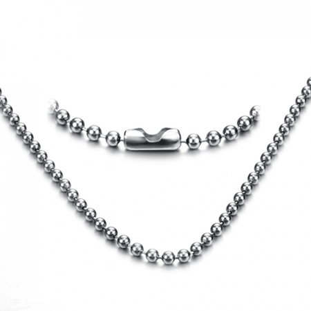 Lant inox argintiu 2 mm x 55 cm