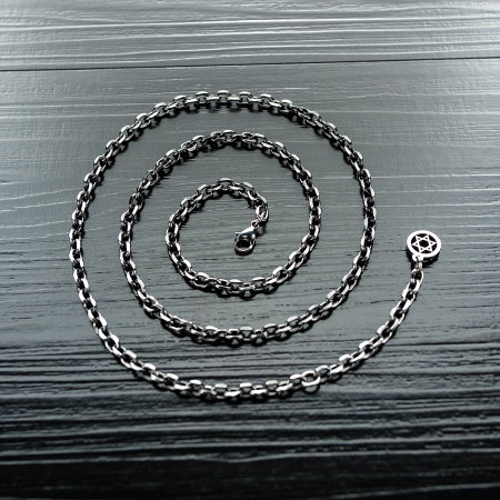 Lant inox argintiu 4,5 mm x 65+5 cm [6]