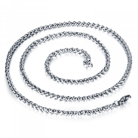 Lant inox argintiu 4 mm x 60 cm