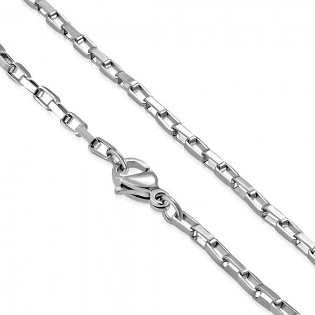 Lant inox cu zale dreptunghiulare 2 mm si 55 cm [2]