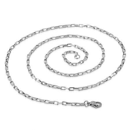 Lant inox cu zale dreptunghiulare 2 mm si 55 cm [3]