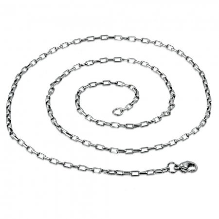 Lant inox cu zale dreptunghiulare 55 cm si 2 mm LSL0321 [1]