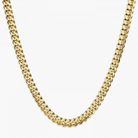 Lant inox cubanez auriu de 5 mm [2]