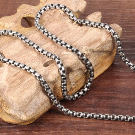 Lant inox cubic de 2 mm latime si 55 cm lungime [1]