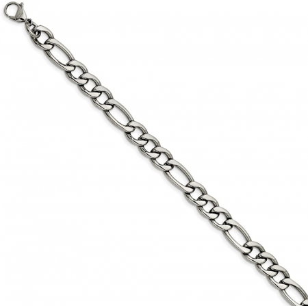 Lant inox Figaro argintiu de 7,5 mm [3]