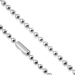 Lant inox militar cu bilute army 60 cm si 3 mm grosime LSL0049 [0]