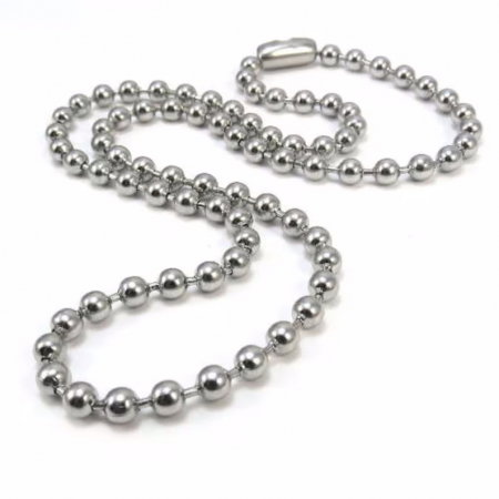 Lant inox militar cu bilute army 60 cm si 4 mm grosime [3]