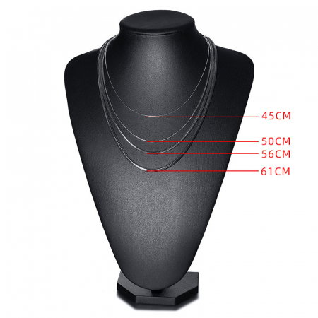 Lant inox sarpe 3 mm, 60 cm [2]