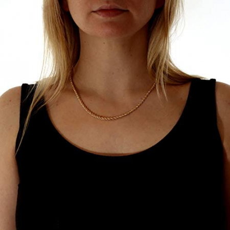 Lant inox auriu tip franghie de 3 mm [2]