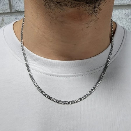 Lant inox Figaro argintiu de 3,5 mm [4]