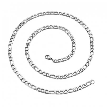 Lant inox Figaro argintiu de 3,5 mm