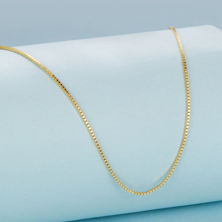 Lantisor argint placat cu aur model cubic [1]