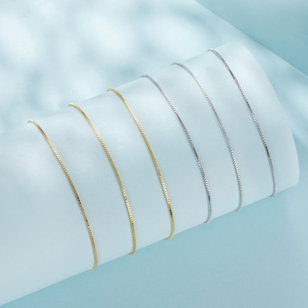 Lantisor argint placat cu aur model cubic [14]