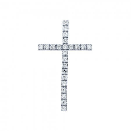 Pandant argint 925 rodiat in forma de cruce PSX0624 [1]