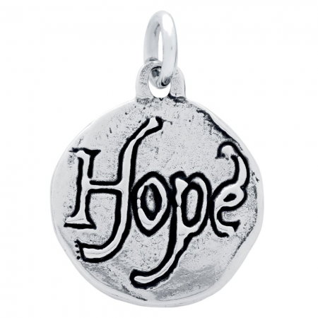 Pandant argint 925 cu doua fete porumbelul pacii si HOPE PSX0627 [1]