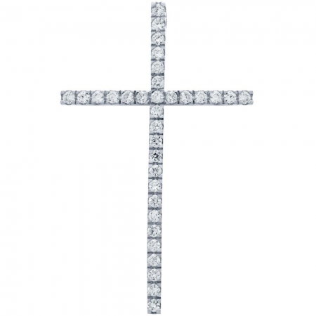 Pandant cruce mare din argint 925 rodiat PSX0621 [1]