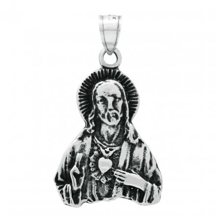 Pandantiv argint 925 inima sacra a lui Iusus PSX0700 [1]