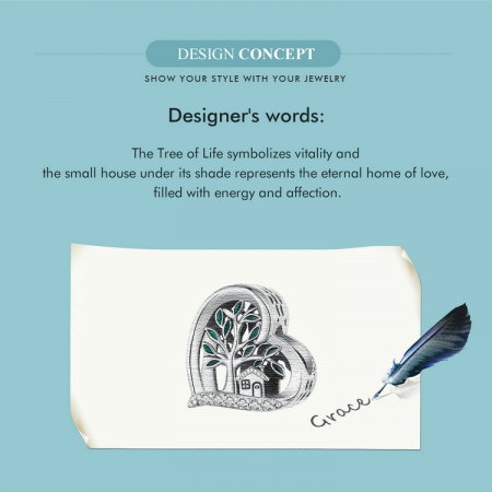 Pandantiv argint casuta cu copacul vietii [7]