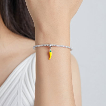 Pandantiv argint ardei iute rosu [2]